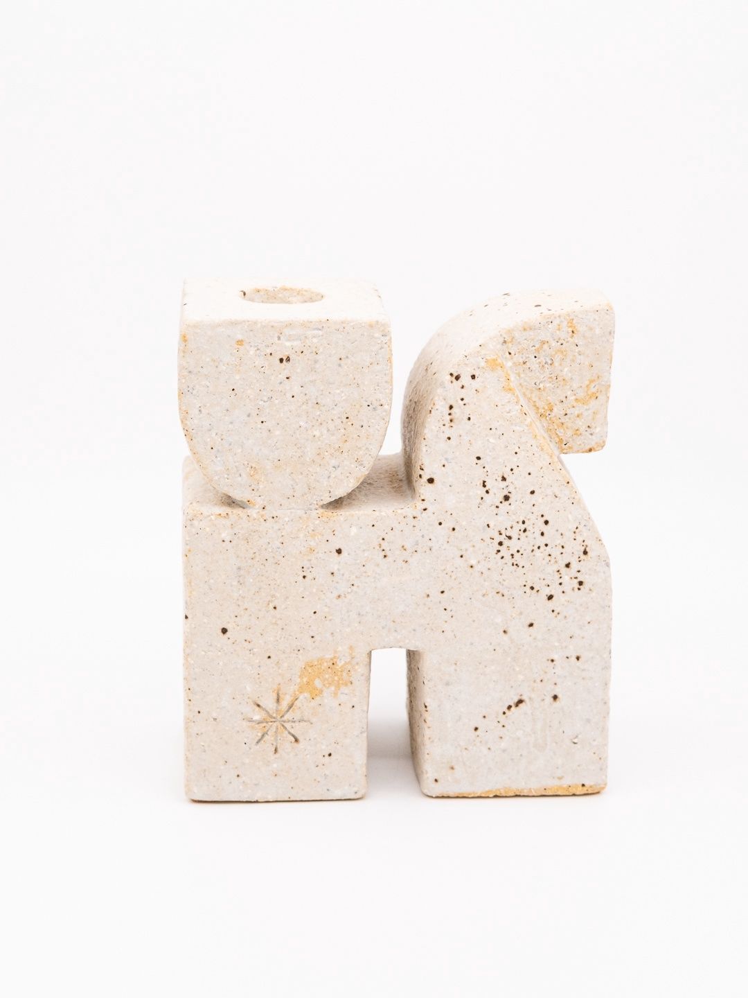 Ceramic horse and candleholder