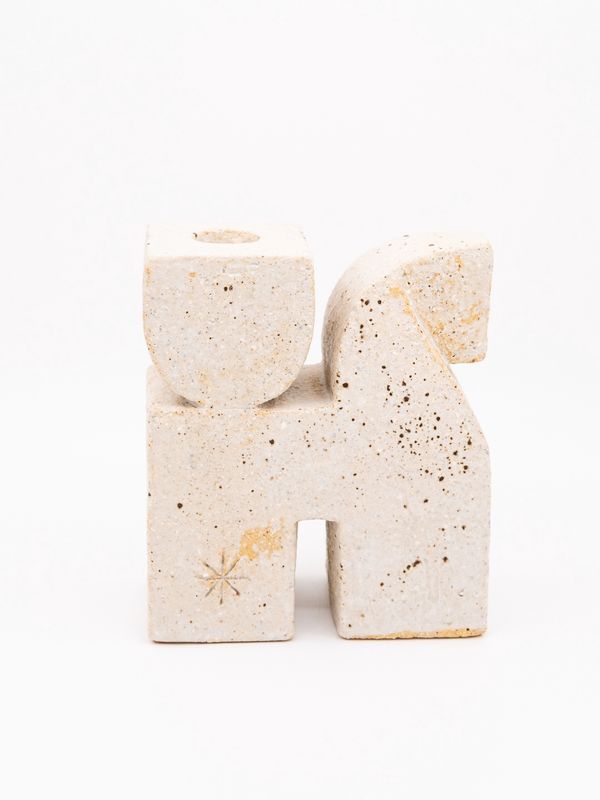 Ceramic horse and candleholder