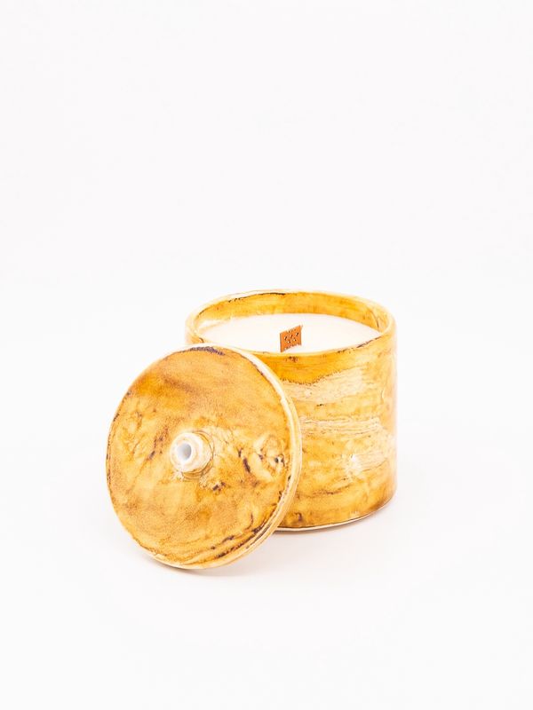 Candle &#39;Black Sea&#39; collection Orange