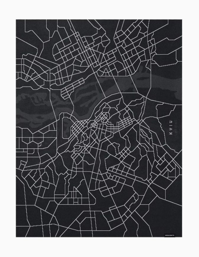 Blanket Kyiv, Color: Black
