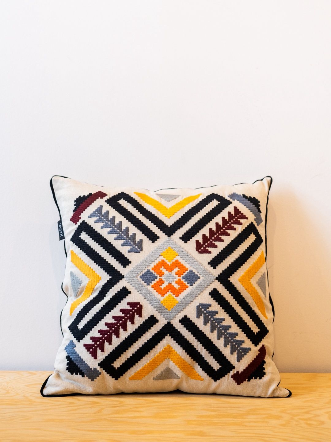 Embroidered pillow &quot;Podillia&quot;, Color: Yellow
