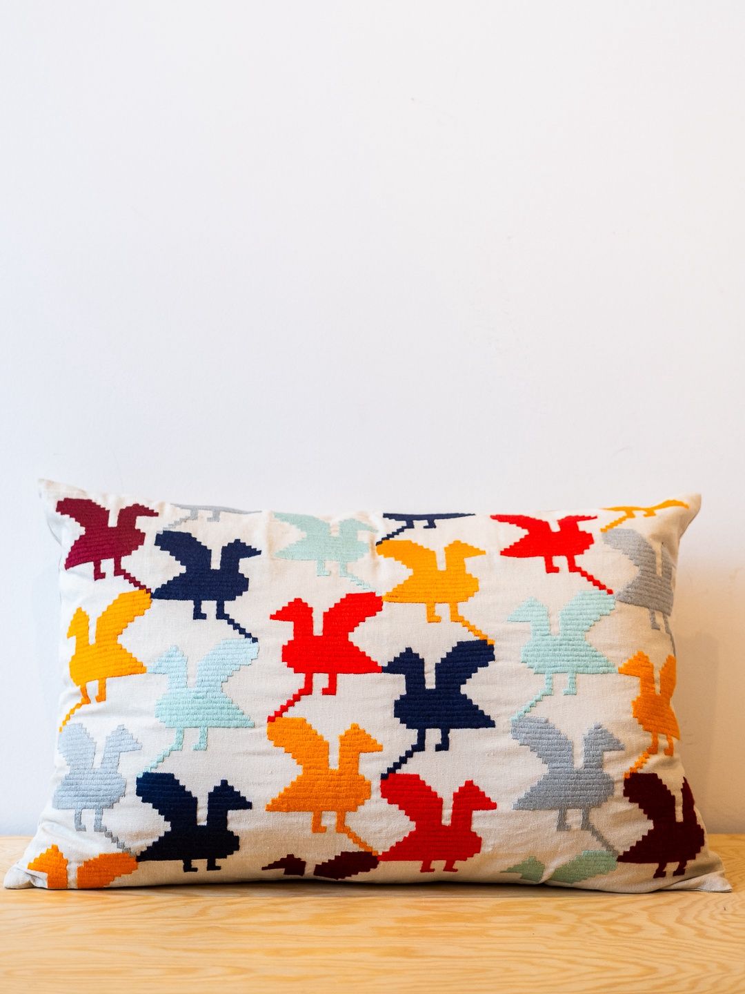 Embroidered pillow &quot;Geese&quot;
