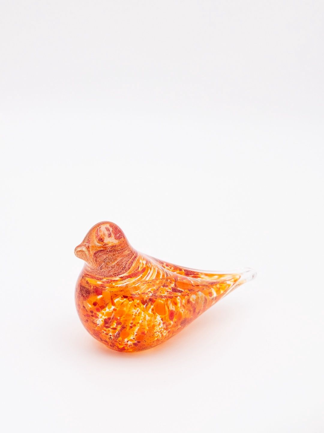 Glass Bird Big, Color: Orange