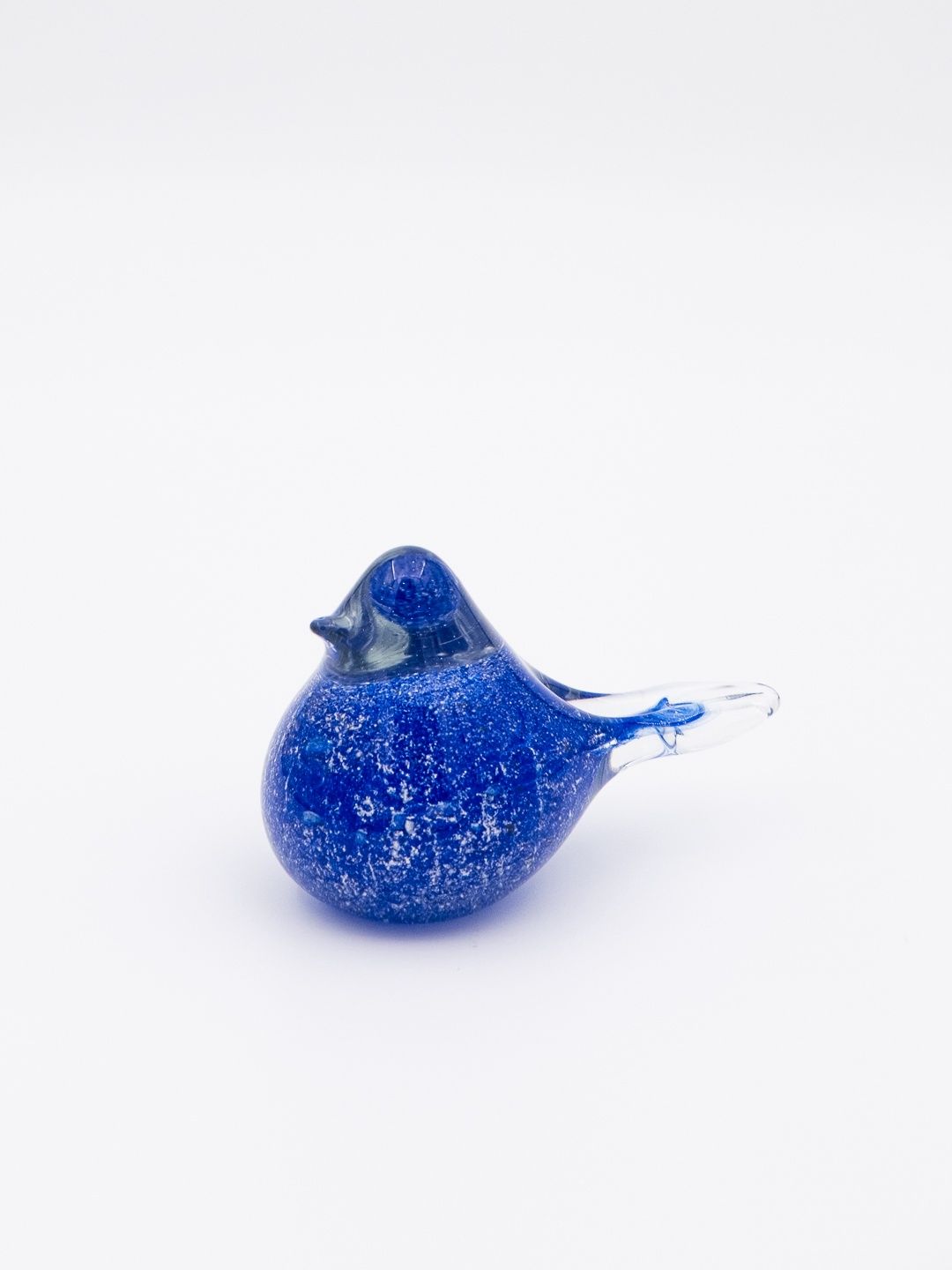 Glass Bird Small, Color: Blue