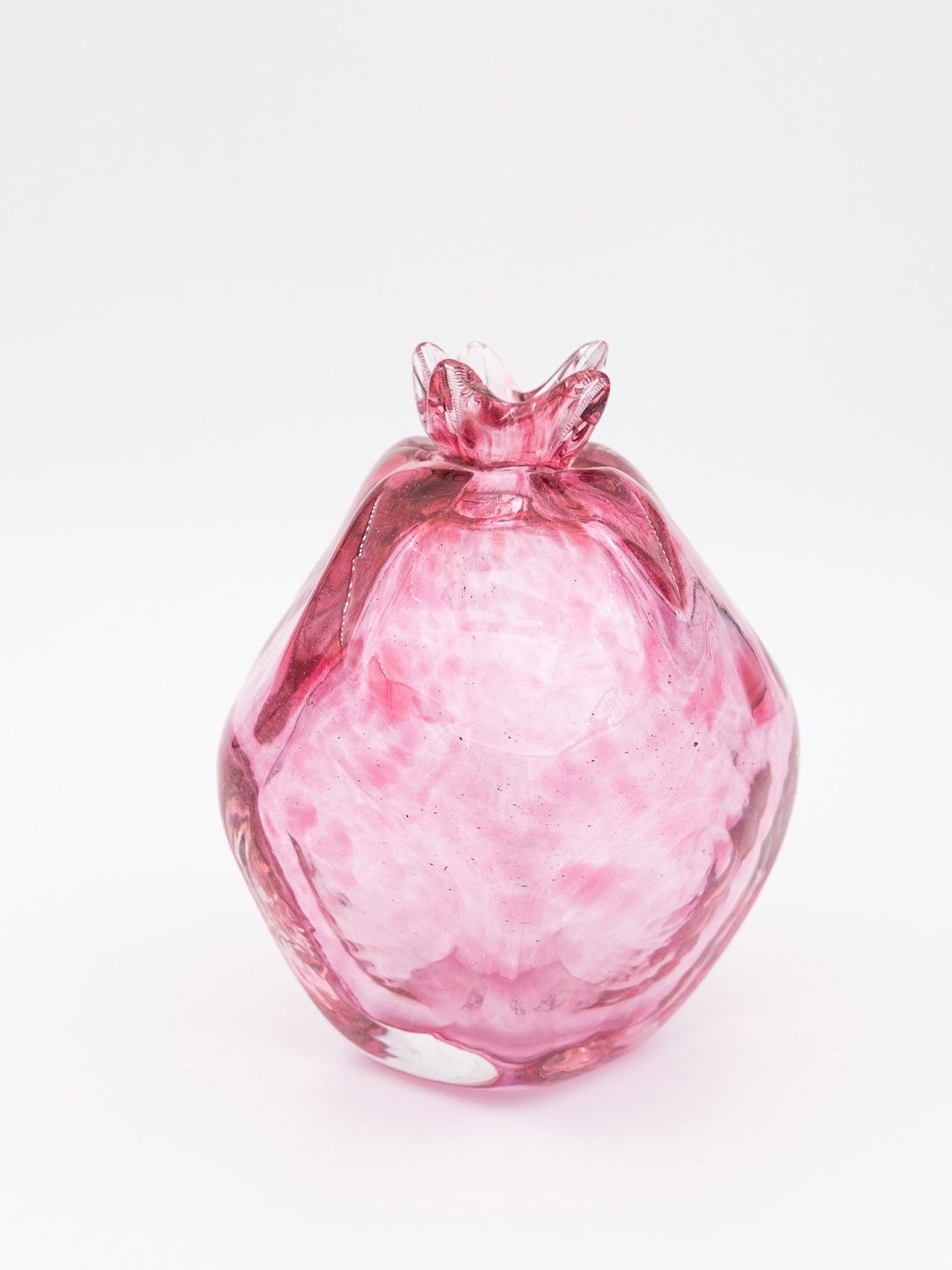 Glass vase pomegranate