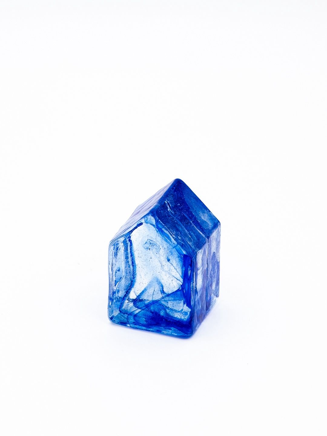 House glass figure, Color: Blue