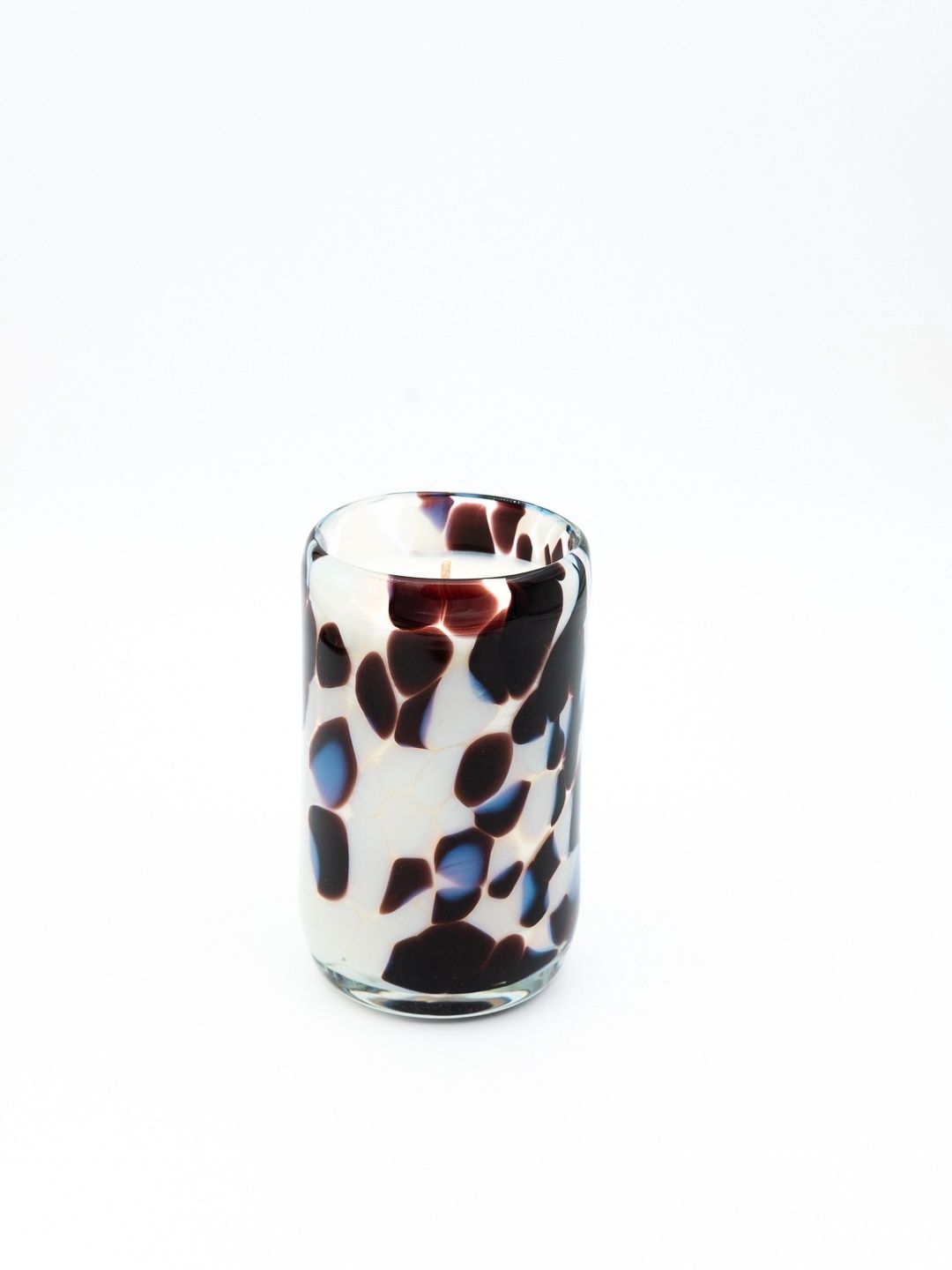 Candle in glass base, Color: Black