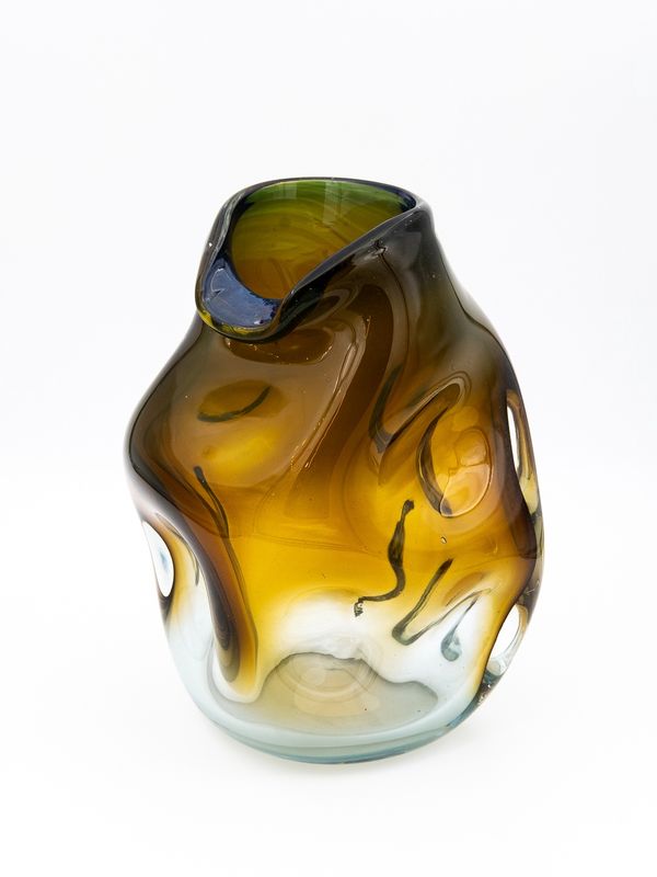 Vase - Irregular amber