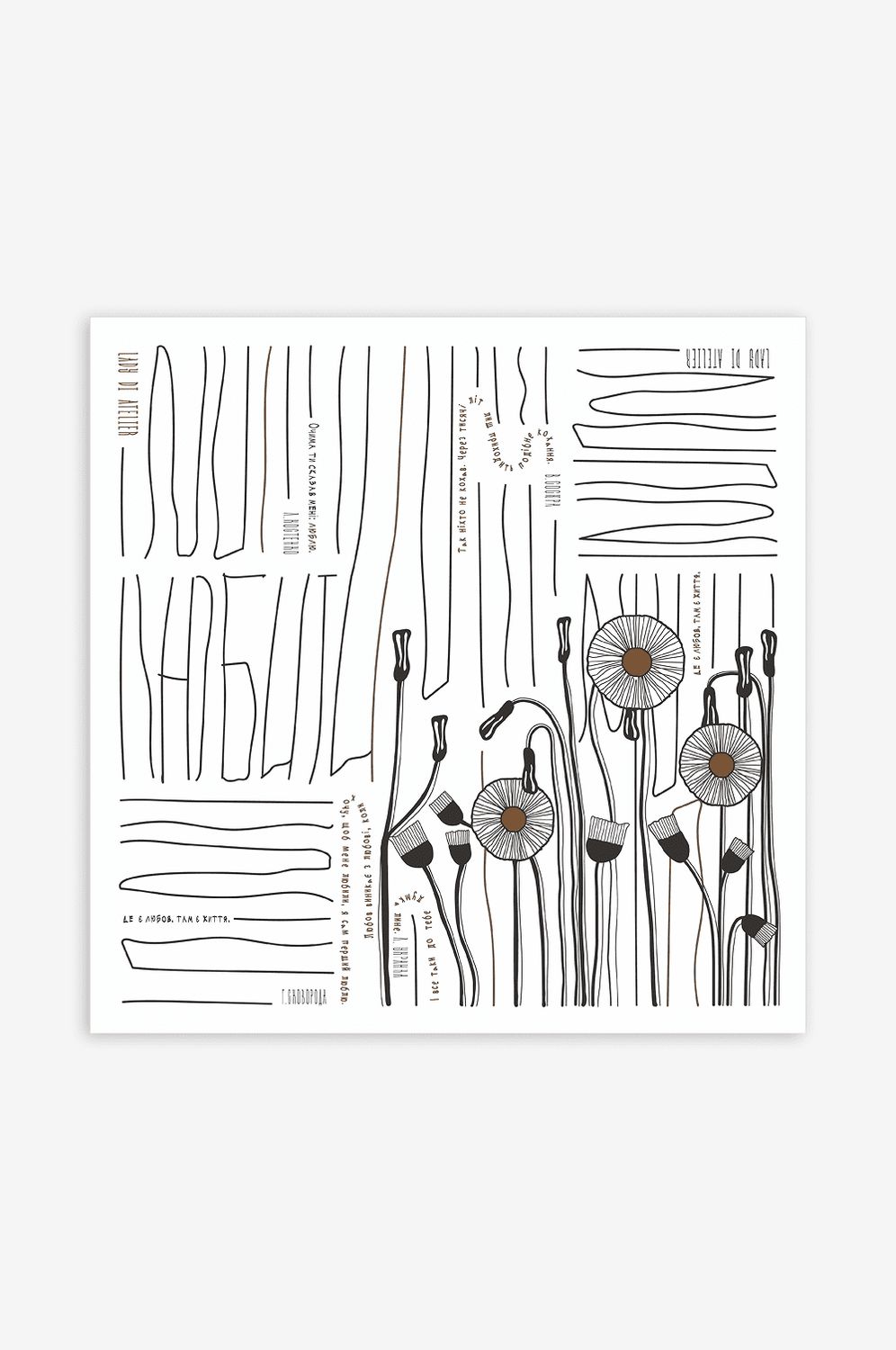 Scarf “Whisper of Dandelion”