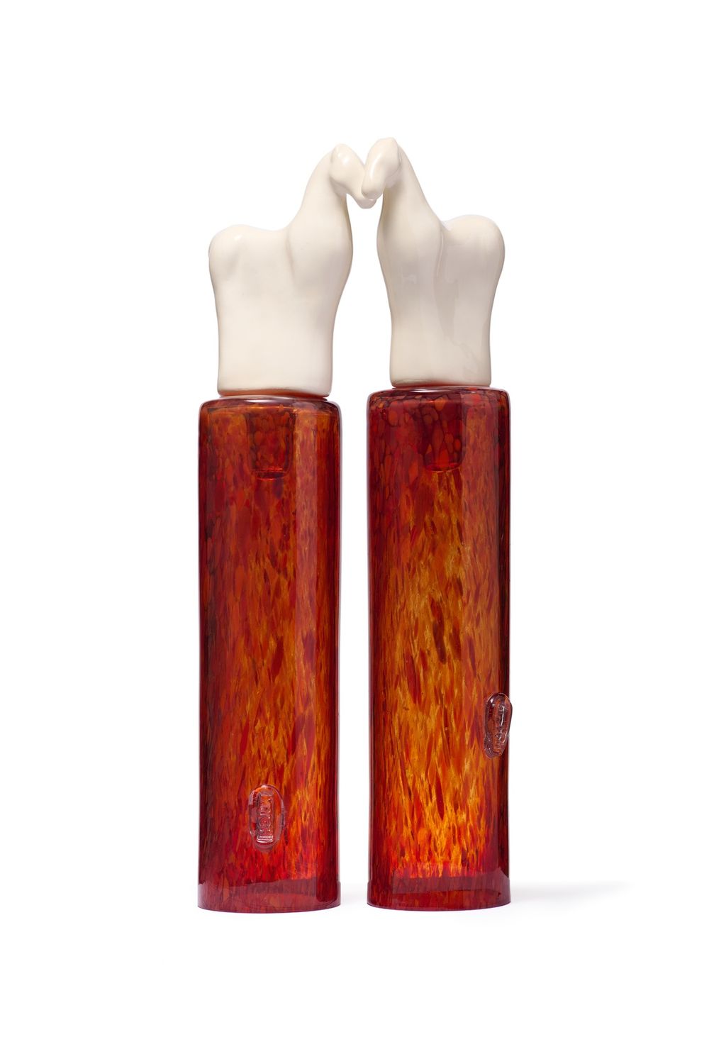 Candlestick SONE Hector, Color: Red base