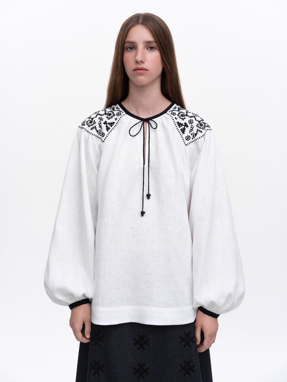 Embroidered shirt Izola, Color: White, Size: S