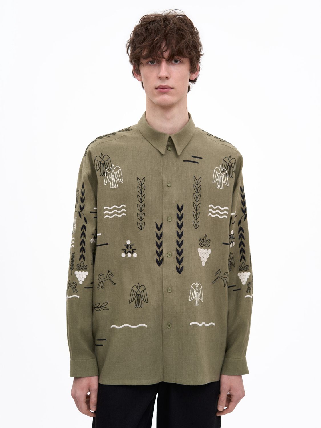 Embroidered shirt  men's Slovo