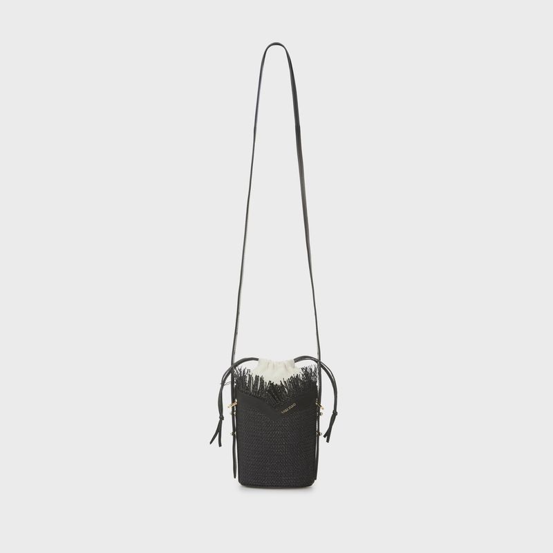 Bag BUCKET mini raffia