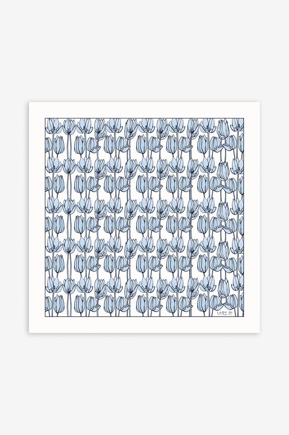 Scarf “Under the Sky of Tulips”