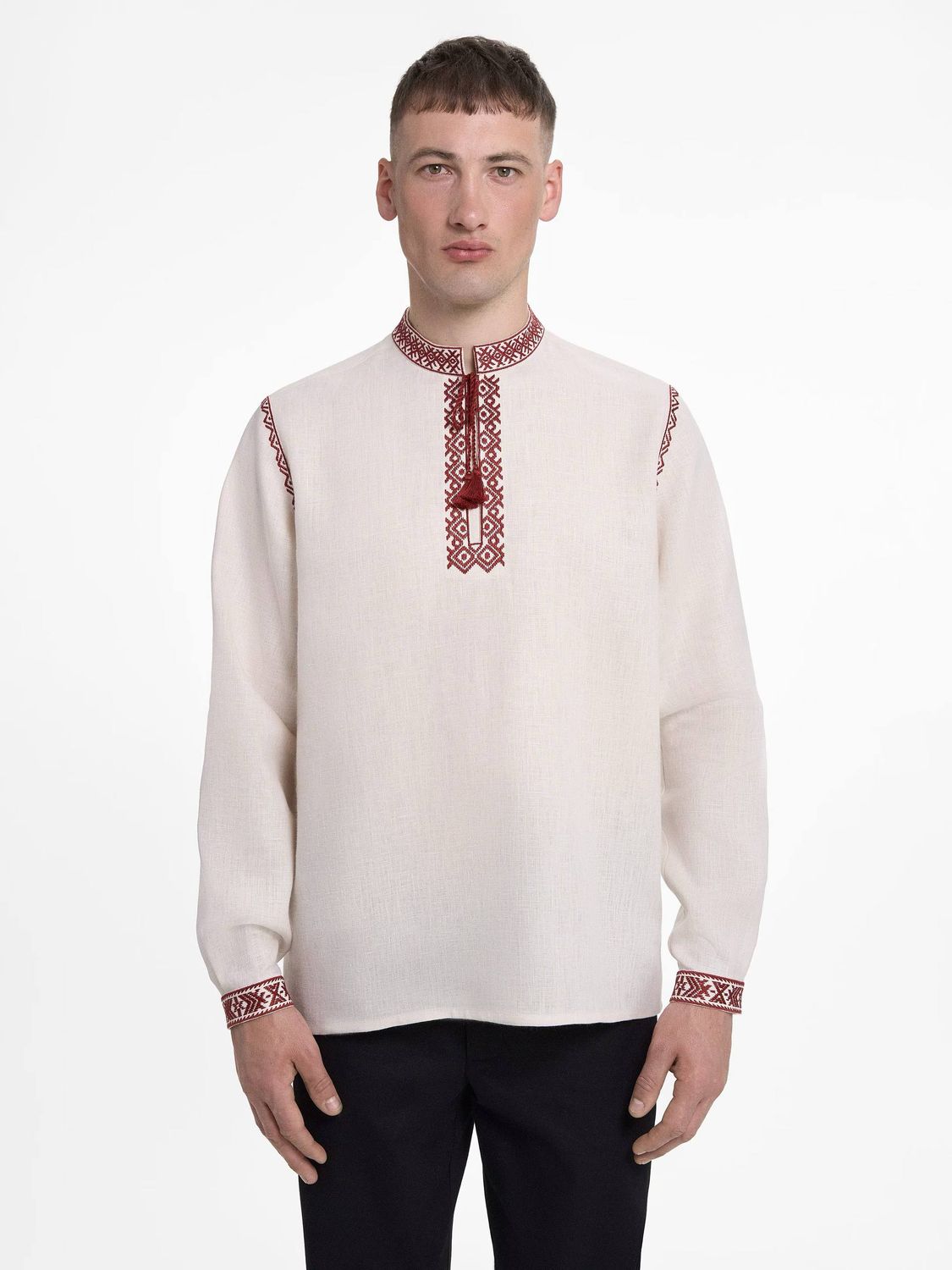 Embroidered shirt men's Eney