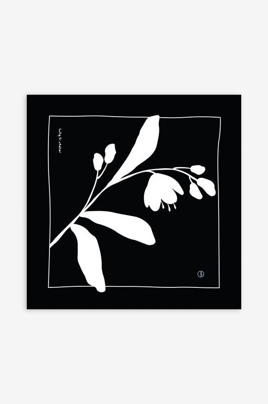 Scarf "Solo" double-printed black