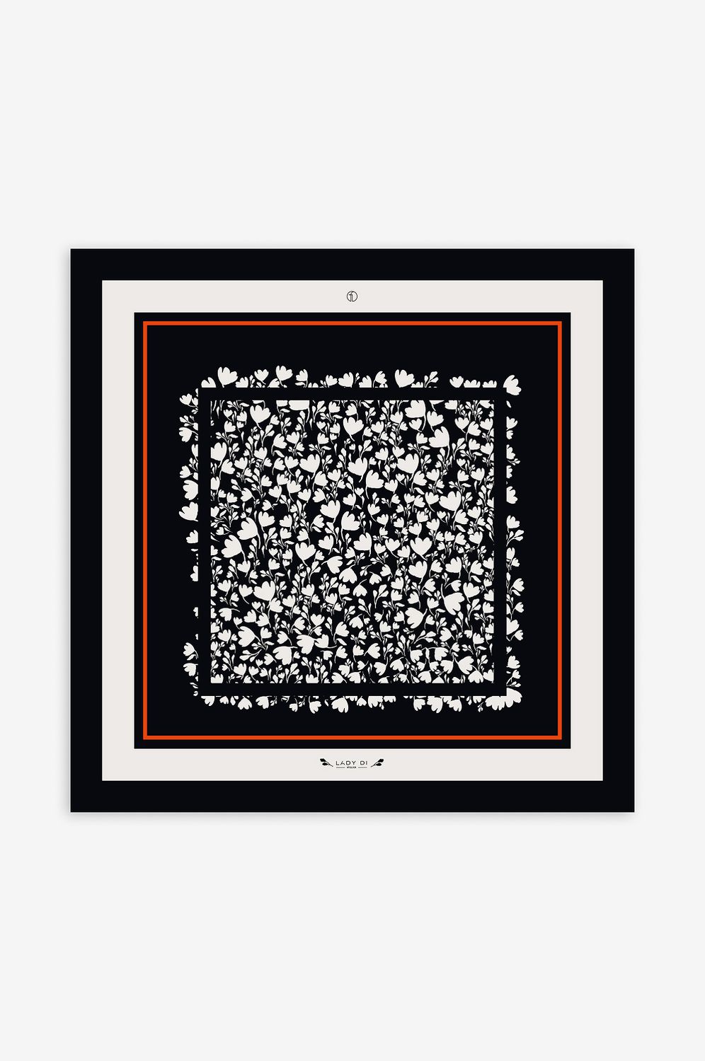 Scarf "Flower Field" double-printed