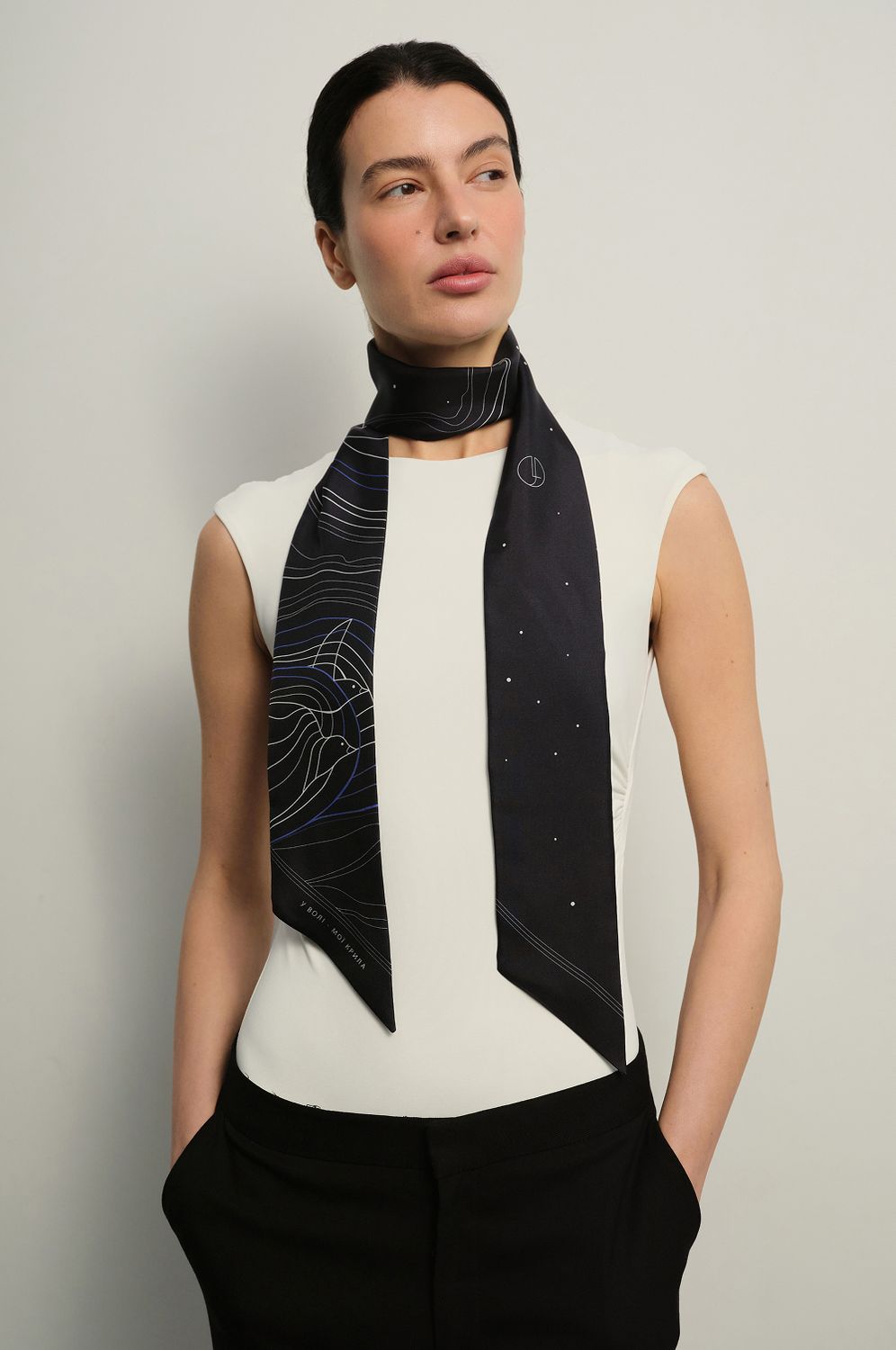 Twilly "On Wings"  in natural silk