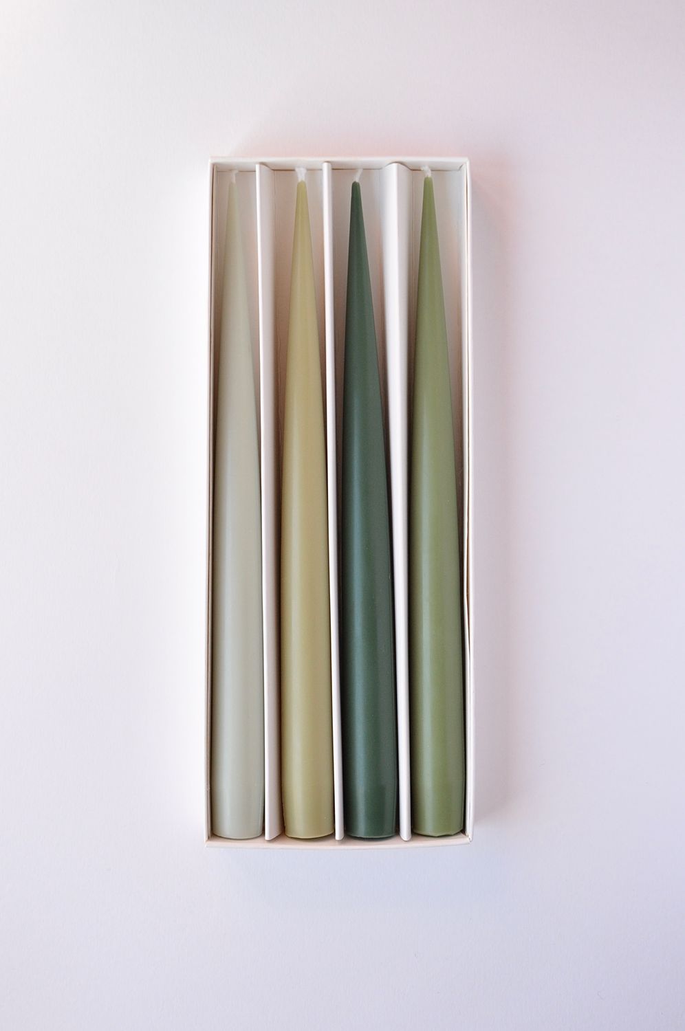 Soy candles, Color: Green pallet