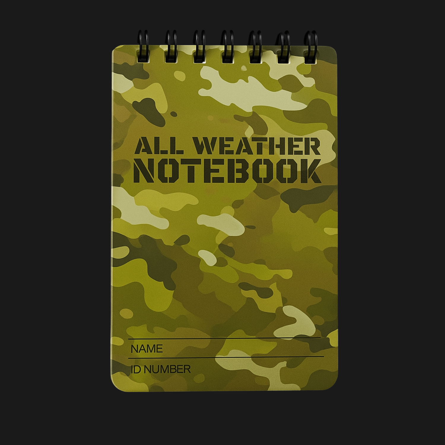 Wetterfestes Militär-Notizbuch