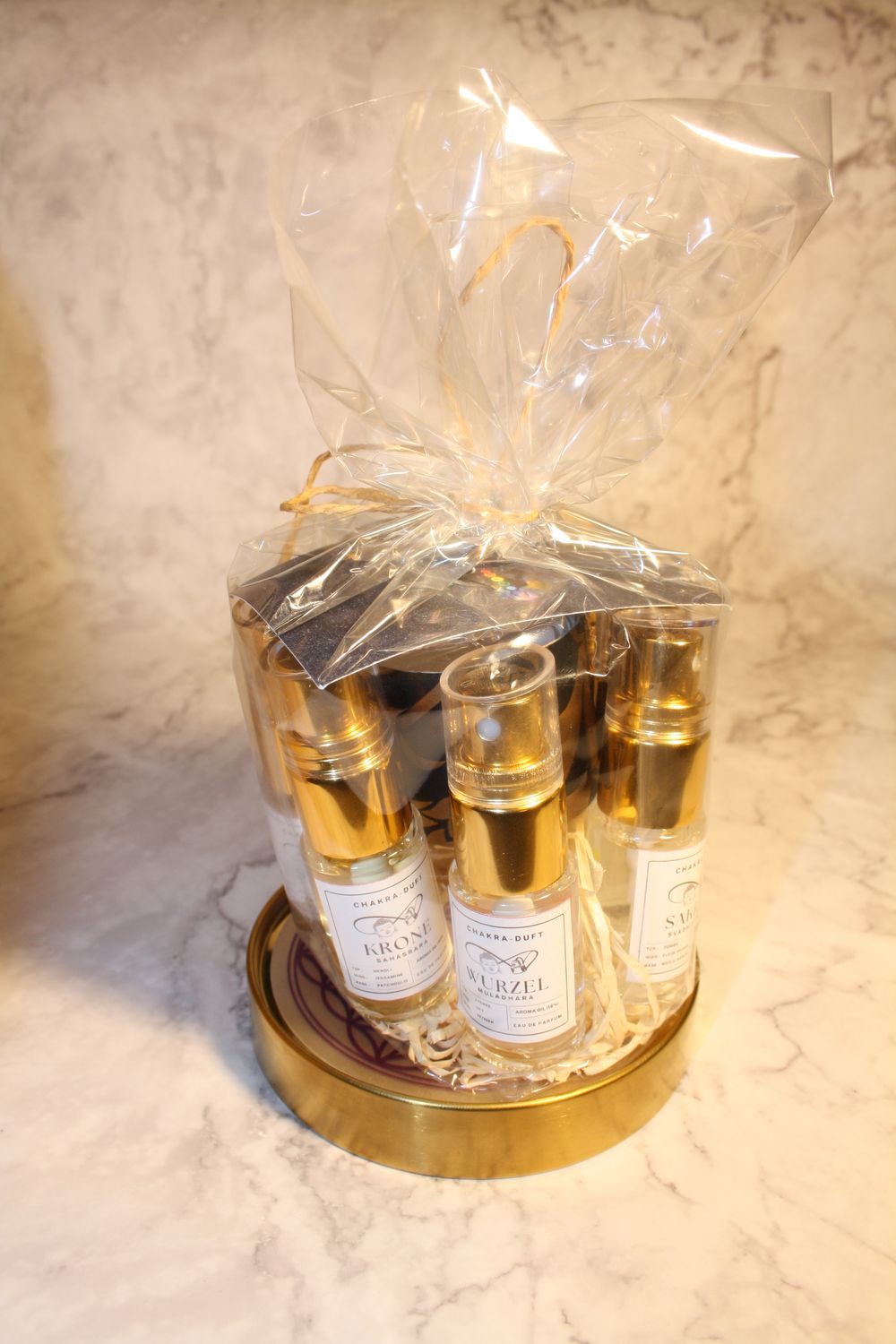 Chakra-Parfüm-Set alle 7 Chakra-Düfte als 10 ml Sprühflakons