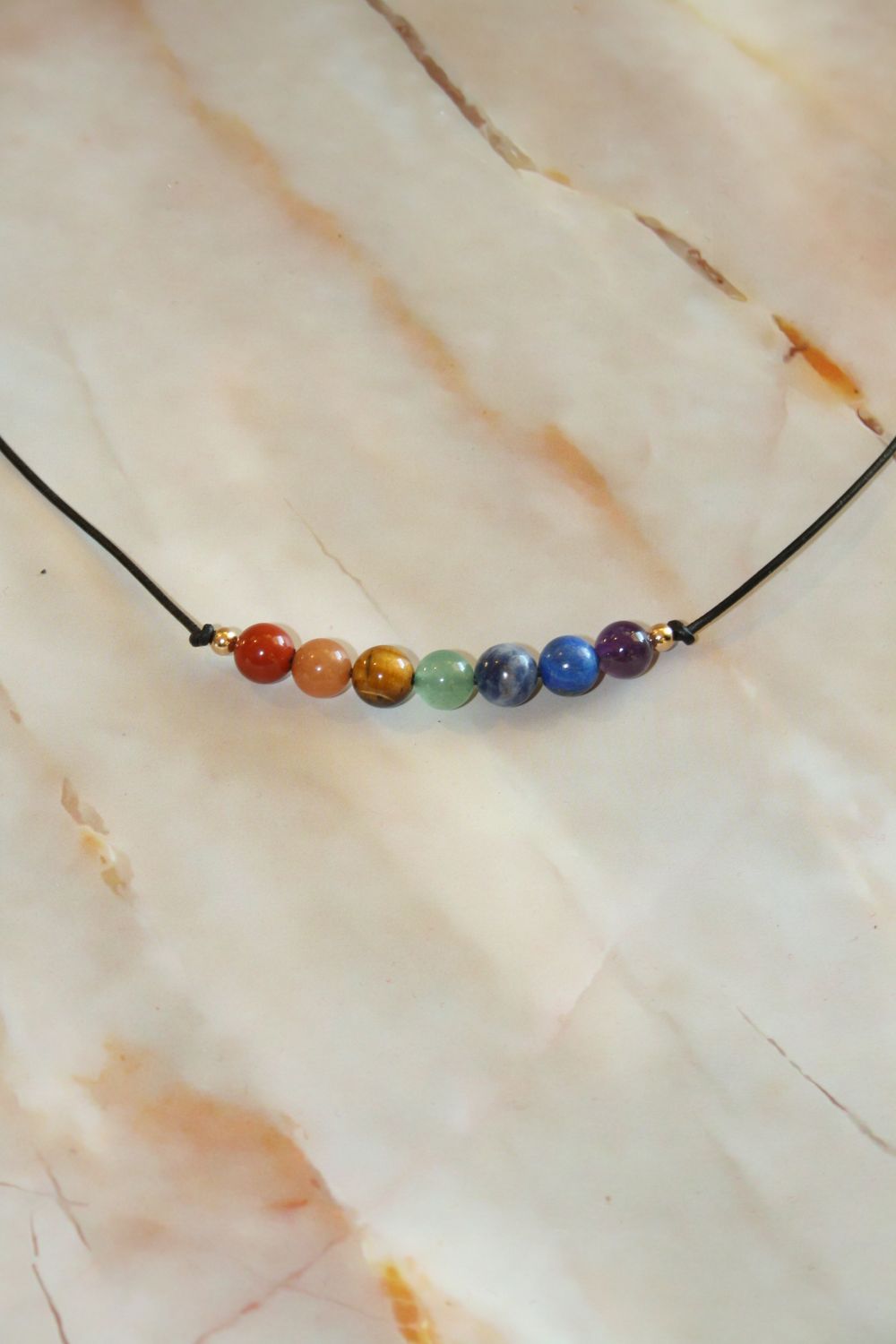 Chakra-Kette mit 7 Steinen