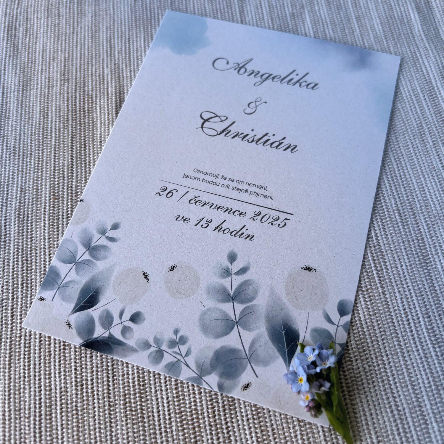 Oznámení Blue Poppins A6