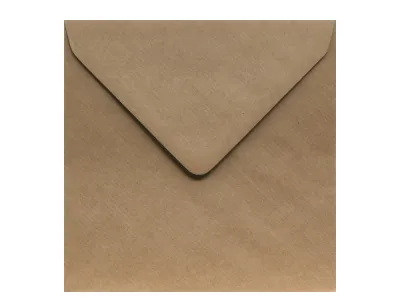 Obálka kraftová žebrovaná hnědá 155x155mm