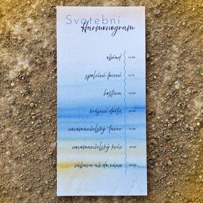 Svatební Harmonogram Sand Dream DL
