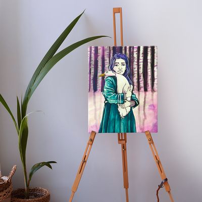 Obraz Dívka a Husa 40x60cm