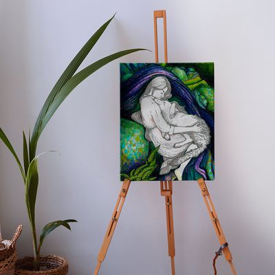 Obraz Dívka a Vlk 40x60cm