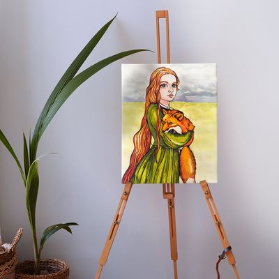 Obraz Dívka a Liška 40x60cm