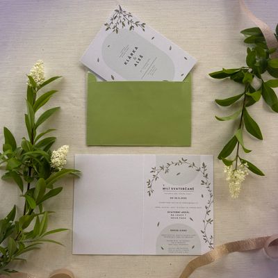 Oznámení Floral Dream A6 skládané