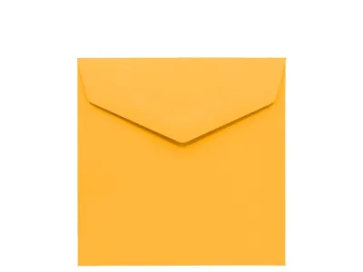 Obálka zlatě žlutá 155x155mm