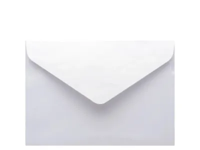 Obálka perleťová bílá C6/162x114mm