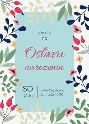 Pozvánka narozeninová Šípky A6