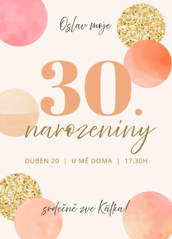 Pozvánka narozeninová Lososové bubliny A6