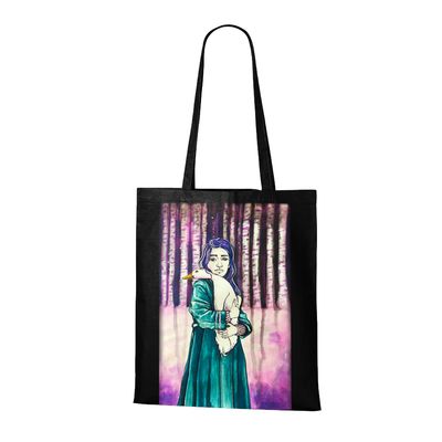 Textilní taška s potiskem_Husa_40x45 cm