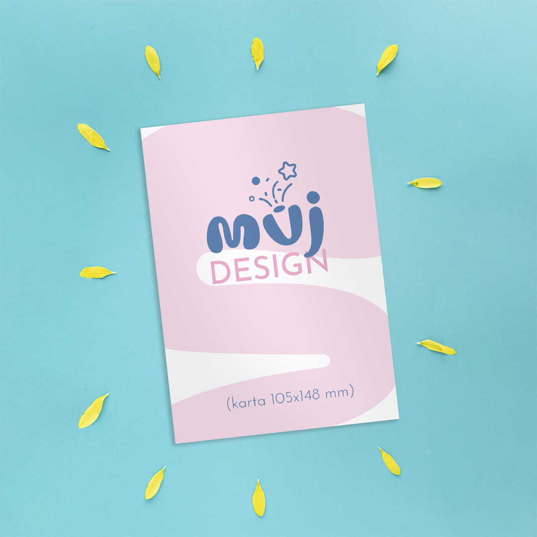 Můj design - prázdná šablona 105x148 mm (A6) oboustranný tisk 4ks