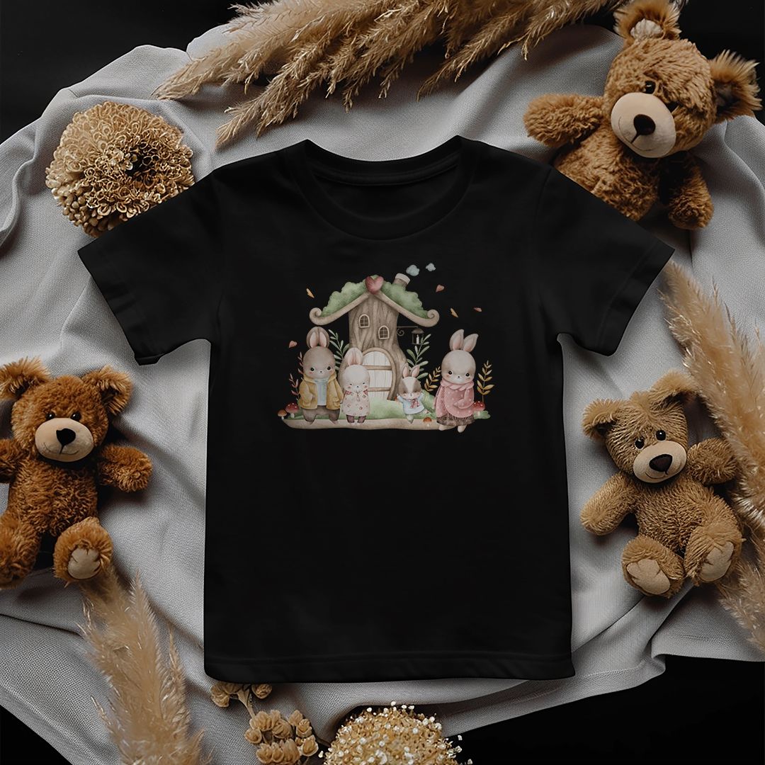 Potisk na textil Bunny Family 01