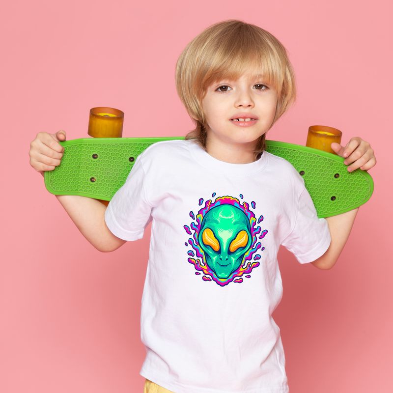 Potisk na textil Alien