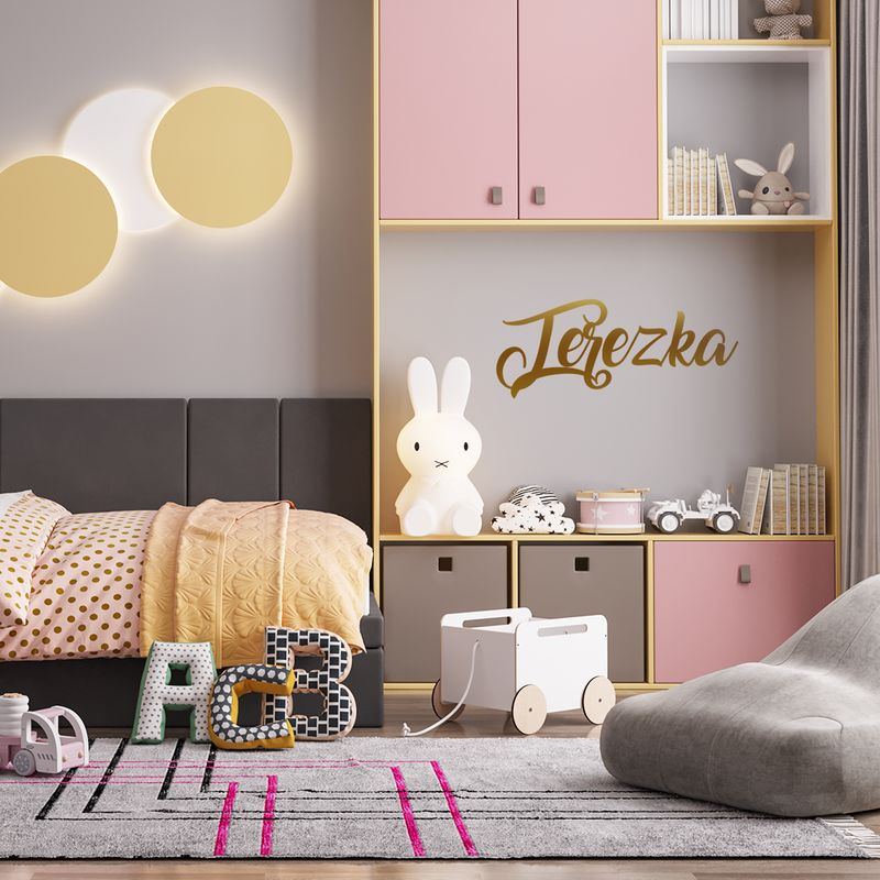 Samolepka Jméno na Zeď Amarillo