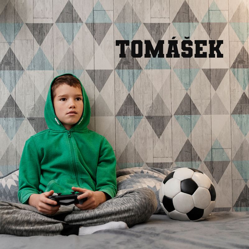 Samolepka Jméno na Zeď Varsity Team