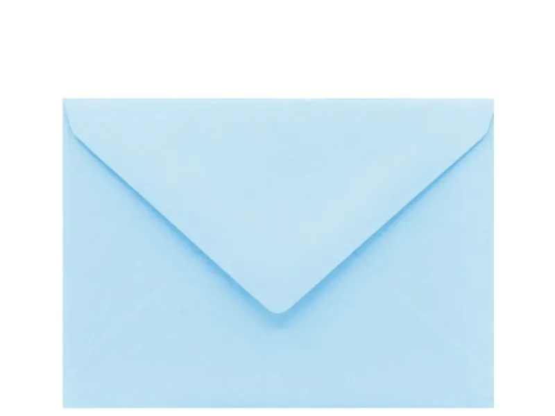 Obálka světle modrá C6/162x114mm