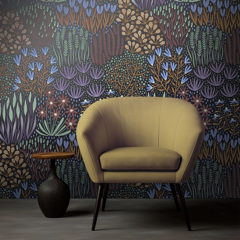 Samolepící  Tapeta Květy Abstraktní. Long-lasting