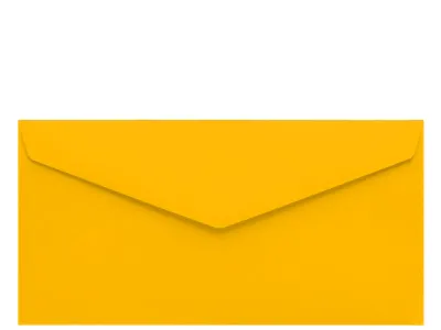 Obálka zlatě žlutá 220x110mm
