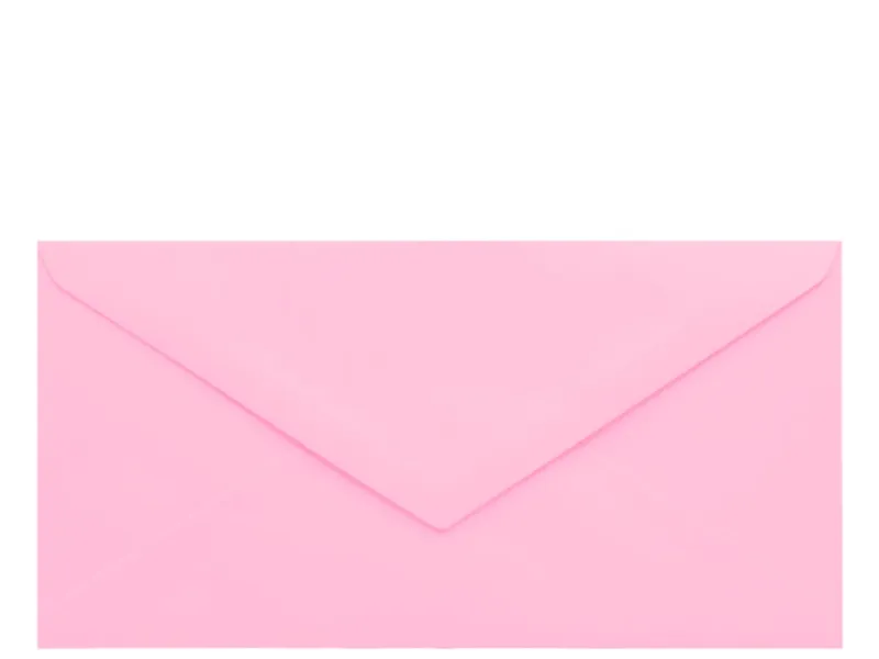 Obálka světle růžová 220x110mm