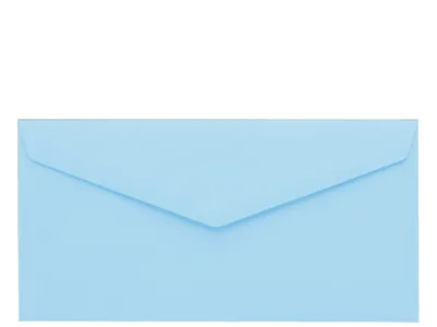 Obálka světle modrá 220x110mm