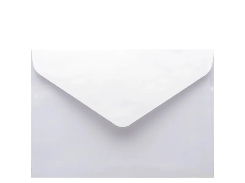 Obálka perleťová bílá C6/162x114mm