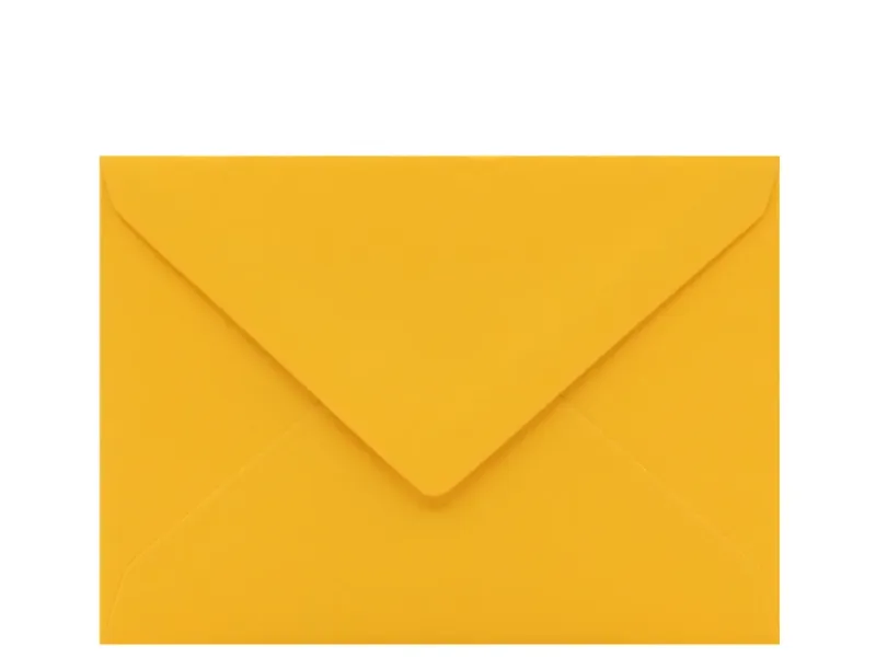 Obálka zlatě žlutá C6/162x114mm